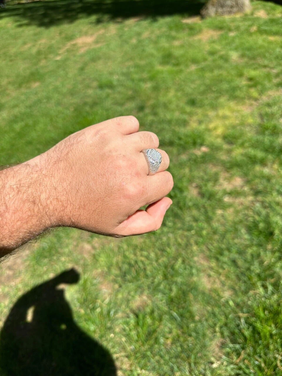 Men's Real Solid 925 Silver MOISSANITE Baguette Passes Tester Pinky RING Hip Hop 11 Men's Real Solid 925 Silver MOISSANITE Baguette Passes Tester Pinky RING Hip Hop - Image 9