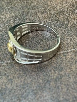 Men's Real Solid 925 Silver Moissanite Ring Passes Diamond Tester Iced Pinky Out -Harlem Bling Shop harlembling mens real solid 925 silver moissanite ring passes diamond tester iced pinky out 80444.1664374312