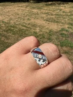 Mens Real Solid 925 Silver Nugget Red Ruby Iced Simulated Diamond Ring Hip Hop -Harlem Bling Shop harlembling mens real solid 925 silver nugget red ruby iced simulated diamond ring hip hop 20955.1664301677