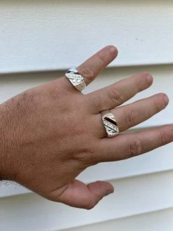 Mens Real Solid 925 Silver Nugget Red Ruby Iced Simulated Diamond Ring Hip Hop -Harlem Bling Shop harlembling mens real solid 925 silver nugget red ruby iced simulated diamond ring hip hop 31213.1664300191