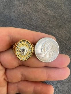 Mens Real Solid 925 Sterling Silver 14k Gold Vermeil Medusa Hip Hop Ring Sz 7-13 17 Mens Real Solid 925 Sterling Silver 14k Gold Vermeil Medusa Hip Hop Ring Sz 7-13 -Harlem Bling Shop harlembling mens real solid 925 sterling silver 14k gold vermeil medusa hip hop ring sz 7 13 27230.1664301953