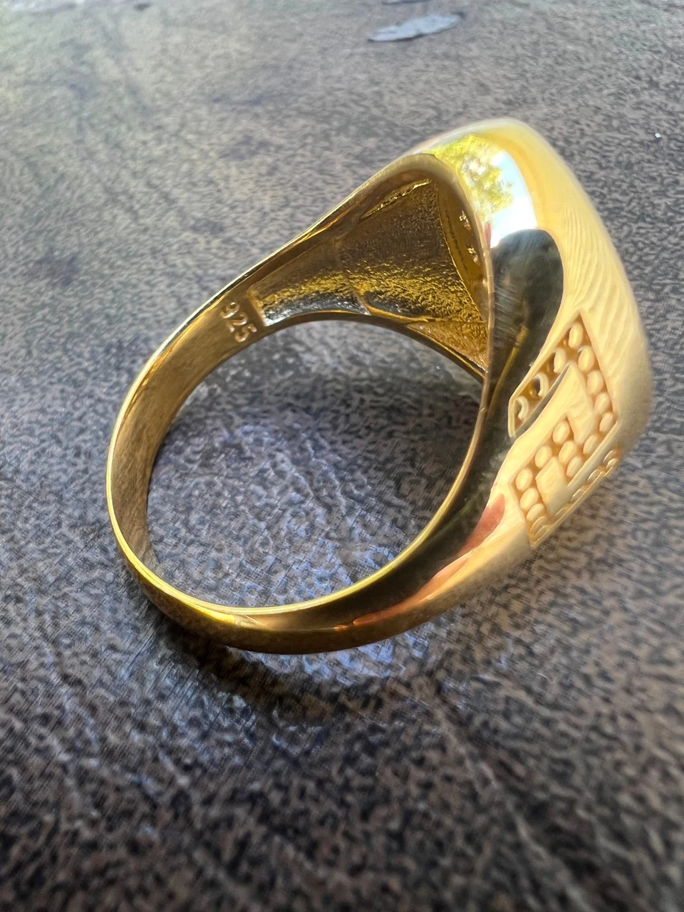 Mens Real Solid 925 Sterling Silver 14k Gold Vermeil Medusa Hip Hop Ring Sz 7-13 5 Mens Real Solid 925 Sterling Silver 14k Gold Vermeil Medusa Hip Hop Ring Sz 7-13 - Image 3