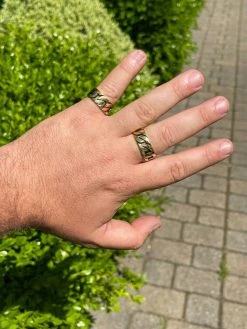 Mens Real Solid 925 Sterling Silver 14k Gold Vermeil Ring Miami Cuban Link Band 24 Mens Real Solid 925 Sterling Silver 14k Gold Vermeil Ring Miami Cuban Link Band -Harlem Bling Shop harlembling mens real solid 925 sterling silver 14k gold vermeil ring miami cuban link band 62606.1664378934