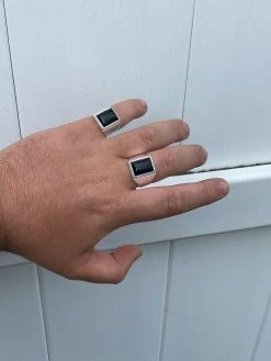 Mens Real Solid 925 Sterling Silver Black Onyx Signet Ring Size 7 8 9 10 11 12 -Harlem Bling Shop harlembling mens real solid 925 sterling silver black onyx signet ring size 7 8 9 10 11 12 58126.1664390376