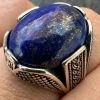 Mens Real Solid 925 Sterling Silver Blue Lapis Lazuli Gemstone Ring Sizes 6-13 -Harlem Bling Shop harlembling mens real solid 925 sterling silver blue lapis lazuli gemstone ring sizes 6 13 18147.1700193788