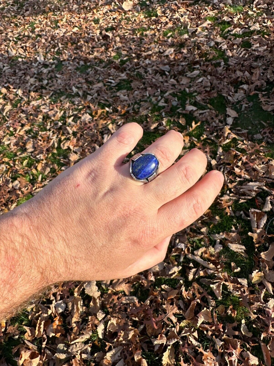 Mens Real Solid 925 Sterling Silver Blue Lapis Lazuli Gemstone Ring Sizes 6-13 17 Mens Real Solid 925 Sterling Silver Blue Lapis Lazuli Gemstone Ring Sizes 6-13 - Image 15