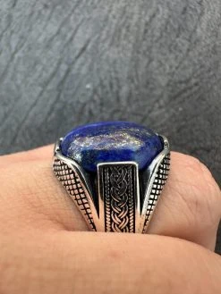 Mens Real Solid 925 Sterling Silver Blue Lapis Lazuli Gemstone Ring Sizes 6-13 25 Mens Real Solid 925 Sterling Silver Blue Lapis Lazuli Gemstone Ring Sizes 6-13 -Harlem Bling Shop harlembling mens real solid 925 sterling silver blue lapis lazuli gemstone ring sizes 6 13 59109.1700193746