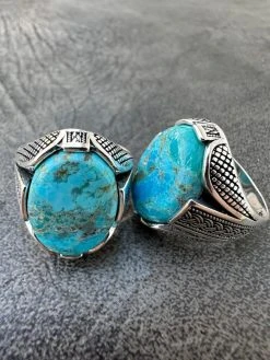Mens Real Solid 925 Sterling Silver Blue Turquoise Natural Native Gemstone Ring 26 Mens Real Solid 925 Sterling Silver Blue Turquoise Natural Native Gemstone Ring -Harlem Bling Shop harlembling mens real solid 925 sterling silver blue turquoise natural native gemstone ring 99925.1700280329