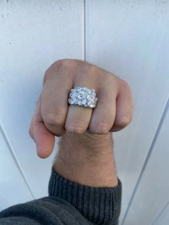 Mens REAL Solid 925 Sterling Silver Diamond Nugget Ring Sz 7-13 Hip Hop Ring ICY 22 Mens REAL Solid 925 Sterling Silver Diamond Nugget Ring Sz 7-13 Hip Hop Ring ICY -Harlem Bling Shop harlembling mens real solid 925 sterling silver diamond nugget ring sz 7 13 hip hop ring icy 58039.1664384818