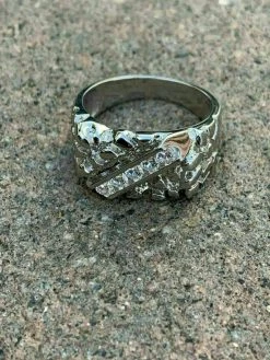 Mens REAL Solid 925 Sterling Silver Diamond Nugget Ring Sz 7-13 Pinky Super Iced 21 Mens REAL Solid 925 Sterling Silver Diamond Nugget Ring Sz 7-13 Pinky Super Iced -Harlem Bling Shop harlembling mens real solid 925 sterling silver diamond nugget ring sz 7 13 pinky super iced 99758.1664371210