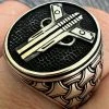 Mens Real Solid 925 Sterling Silver Double Guns Pistols Gangster Ring Size 7-13 -Harlem Bling Shop harlembling mens real solid 925 sterling silver double guns pistols gangster ring size 7 13 53516.1664302169