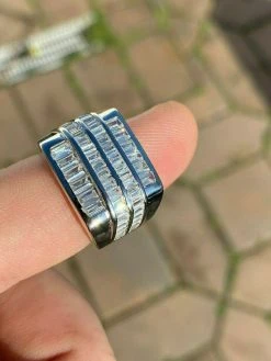 Mens REAL Solid 925 Sterling Silver Iced Baguette CZ Square Ring Pinky Or Signet 20 Mens REAL Solid 925 Sterling Silver Iced Baguette CZ Square Ring Pinky Or Signet -Harlem Bling Shop harlembling mens real solid 925 sterling silver iced baguette cz square ring pinky or signet 19696.1664397795