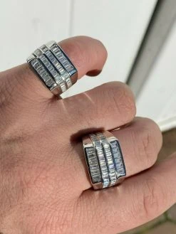 Mens REAL Solid 925 Sterling Silver Iced Baguette CZ Square Ring Pinky Or Signet 22 Mens REAL Solid 925 Sterling Silver Iced Baguette CZ Square Ring Pinky Or Signet -Harlem Bling Shop harlembling mens real solid 925 sterling silver iced baguette cz square ring pinky or signet 36952.1664389342