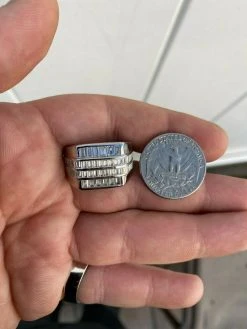 Mens REAL Solid 925 Sterling Silver Iced Baguette CZ Square Ring Pinky Or Signet 23 Mens REAL Solid 925 Sterling Silver Iced Baguette CZ Square Ring Pinky Or Signet -Harlem Bling Shop harlembling mens real solid 925 sterling silver iced baguette cz square ring pinky or signet 82151.1664392355