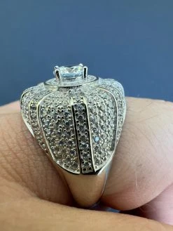 Mens Real Solid 925 Sterling Silver Iced CZ Solitaire Crown Pinky Ring Hip Hop 22 Mens Real Solid 925 Sterling Silver Iced CZ Solitaire Crown Pinky Ring Hip Hop -Harlem Bling Shop harlembling mens real solid 925 sterling silver iced cz solitaire crown pinky ring hip hop 52532.1666188604