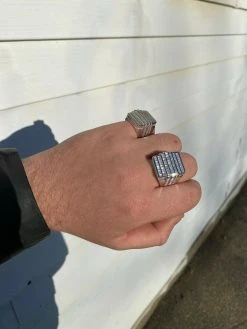 Mens REAL Solid 925 Sterling Silver Iced Diamond Baguette Ring Hip Hop Big Pinky 20 Mens REAL Solid 925 Sterling Silver Iced Diamond Baguette Ring Hip Hop Big Pinky -Harlem Bling Shop harlembling mens real solid 925 sterling silver iced diamond baguette ring hip hop big pinky 49336.1664397575