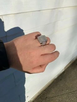 Mens REAL Solid 925 Sterling Silver Iced Diamond Baguette Ring Hip Hop Big Pinky 19 Mens REAL Solid 925 Sterling Silver Iced Diamond Baguette Ring Hip Hop Big Pinky -Harlem Bling Shop harlembling mens real solid 925 sterling silver iced diamond baguette ring hip hop big pinky 49964.1664383837