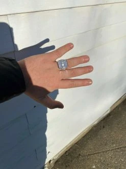 Mens REAL Solid 925 Sterling Silver Iced Diamond Baguette Ring Hip Hop Big Pinky 16 Mens REAL Solid 925 Sterling Silver Iced Diamond Baguette Ring Hip Hop Big Pinky -Harlem Bling Shop harlembling mens real solid 925 sterling silver iced diamond baguette ring hip hop big pinky 82924.1664376816