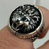 Mens Real Solid 925 Sterling Silver King Lion Of Judah Rasta Ring Sz 7-13 HEAVY -Harlem Bling Shop harlembling mens real solid 925 sterling silver king lion of judah rasta ring sz 7 13 heavy 34704.1664374133