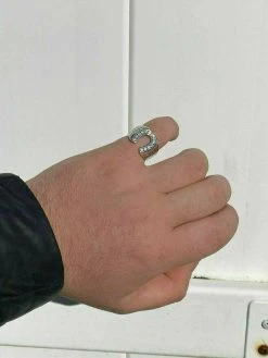 Men's Real Solid 925 Sterling Silver Lucky Horseshoe Ring Iced Sizes 7-13 Pinky -Harlem Bling Shop harlembling mens real solid 925 sterling silver lucky horseshoe ring iced sizes 7 13 pinky 92908.1664371439