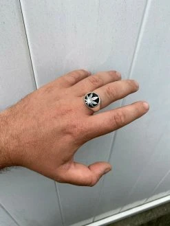 Mens Real Solid 925 Sterling Silver Marijuana Weed 420 Cannabis Ring Sz 7-13 -Harlem Bling Shop harlembling mens real solid 925 sterling silver marijuana weed 420 cannabis ring sz 7 13 43019.1664386259
