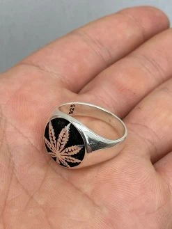 Mens Real Solid 925 Sterling Silver Marijuana Weed 420 Cannabis Ring Sz 7-13 -Harlem Bling Shop harlembling mens real solid 925 sterling silver marijuana weed 420 cannabis ring sz 7 13 82259.1664380227
