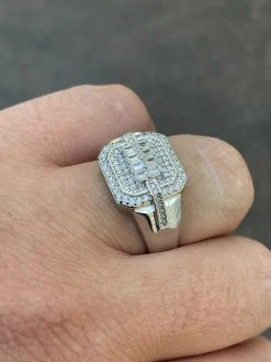 Mens Real Solid 925 Sterling Silver Ring Fully Iced Baguette Diamond Flooded Out 18 Mens Real Solid 925 Sterling Silver Ring Fully Iced Baguette Diamond Flooded Out -Harlem Bling Shop harlembling mens real solid 925 sterling silver ring fully iced baguette diamond flooded out 89841.1664395900