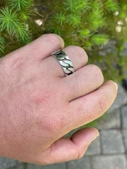 Men's Real Solid 925 Sterling Silver Ring Miami Cuban Link Men Wedding Band 8-13 27 Men's Real Solid 925 Sterling Silver Ring Miami Cuban Link Men Wedding Band 8-13 -Harlem Bling Shop harlembling mens real solid 925 sterling silver ring miami cuban link men wedding band 8 13 03342.1664391343