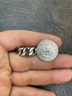 Men's Real Solid 925 Sterling Silver Ring Miami Cuban Link Men Wedding Band 8-13 19 Men's Real Solid 925 Sterling Silver Ring Miami Cuban Link Men Wedding Band 8-13 -Harlem Bling Shop harlembling mens real solid 925 sterling silver ring miami cuban link men wedding band 8 13 62804.1664378637