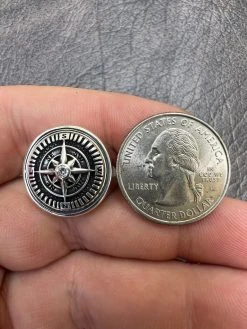 Mens Real Solid 925 Sterling Silver Sailor Navigational North Star Compass Ring -Harlem Bling Shop harlembling mens real solid 925 sterling silver sailor navigational north star compass ring 87134.1664302566