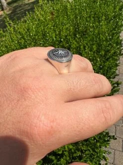 Mens Real Solid 925 Sterling Silver Sailor Navigational North Star Compass Ring -Harlem Bling Shop harlembling mens real solid 925 sterling silver sailor navigational north star compass ring 92472.1664356973