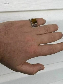 Mens Real Solid 925 Sterling Silver Tiger Eye Square Ring Size 7 8 9 10 11 12 13 -Harlem Bling Shop harlembling mens real solid 925 sterling silver tiger eye square ring size 7 8 9 10 11 12 13 39676.1664376246
