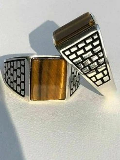 Mens Real Solid 925 Sterling Silver Tiger Eye Square Ring Size 7 8 9 10 11 12 13 -Harlem Bling Shop harlembling mens real solid 925 sterling silver tiger eye square ring size 7 8 9 10 11 12 13 48112.1664391957