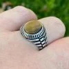 Mens Real Solid 925 Sterling Silver Tiger's Eye Signet Ring Round Pinky Sz 7-13 -Harlem Bling Shop harlembling mens real solid 925 sterling silver tigers eye signet ring round pinky sz 7 13 34114.1664398966