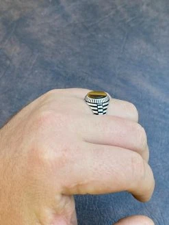 Mens Real Solid 925 Sterling Silver Tiger's Eye Signet Ring Round Pinky Sz 7-13 20 Mens Real Solid 925 Sterling Silver Tiger's Eye Signet Ring Round Pinky Sz 7-13 -Harlem Bling Shop harlembling mens real solid 925 sterling silver tigers eye signet ring round pinky sz 7 13 83560.1664376947