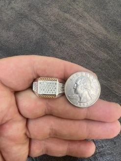 Mens Real Solid 925 Sterling Silver W. 14k Rose Gold Accent Iced CZ Ring Hip Hop 18 Mens Real Solid 925 Sterling Silver W. 14k Rose Gold Accent Iced CZ Ring Hip Hop -Harlem Bling Shop harlembling mens real solid 925 sterling silver w 14k rose gold accent iced cz ring hip hop 01021.1664301161