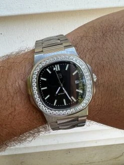 Mens Real Stainless Steel Iced 2ct Moissanite Watch Pass Diamond Test Black Face 22 Mens Real Stainless Steel Iced 2ct Moissanite Watch Pass Diamond Test Black Face -Harlem Bling Shop harlembling mens real stainless steel iced 2ct moissanite watch pass diamond test black face 25045.1664355481