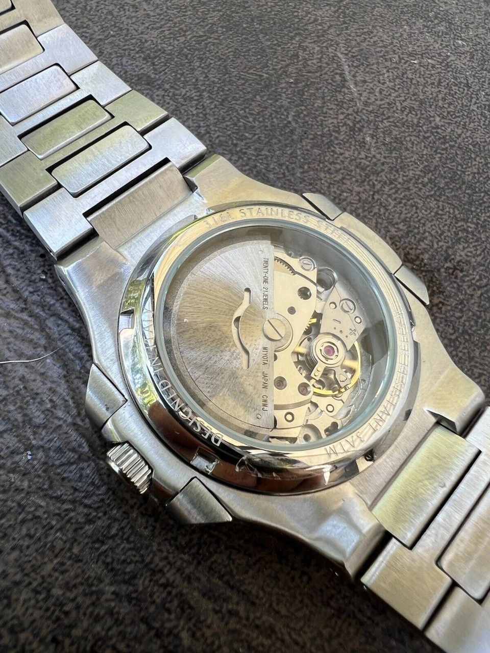 Mens Real Stainless Steel Iced 2ct Moissanite Watch Pass Diamond Test Black Face 4 Mens Real Stainless Steel Iced 2ct Moissanite Watch Pass Diamond Test Black Face - Image 2