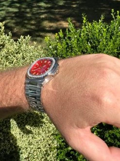 Mens Real Stainless Steel Iced 2ct Moissanite Watch Pass Diamond Test Red Face 24 Mens Real Stainless Steel Iced 2ct Moissanite Watch Pass Diamond Test Red Face -Harlem Bling Shop harlembling mens real stainless steel iced 2ct moissanite watch pass diamond test red face 45013.1664302296