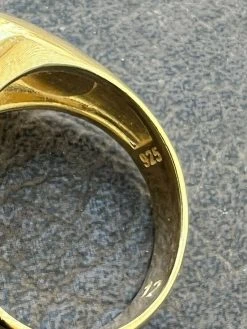 Mens Solid 14k Yellow Gold Vermeil 925 Sterling Silver Iced Diamond Ring Hip Hop 25 Mens Solid 14k Yellow Gold Vermeil 925 Sterling Silver Iced Diamond Ring Hip Hop -Harlem Bling Shop harlembling mens solid 14k yellow gold vermeil 925 sterling silver iced diamond ring hip hop 24166.1664359660