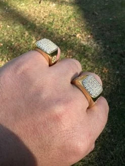 Mens Solid 14k Yellow Gold Vermeil 925 Sterling Silver Iced Diamond Ring Hip Hop 21 Mens Solid 14k Yellow Gold Vermeil 925 Sterling Silver Iced Diamond Ring Hip Hop -Harlem Bling Shop harlembling mens solid 14k yellow gold vermeil 925 sterling silver iced diamond ring hip hop 66861.1664360772