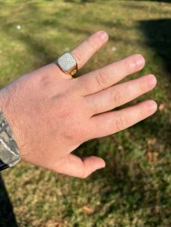 Mens Solid 14k Yellow Gold Vermeil 925 Sterling Silver Iced Diamond Ring Hip Hop 16 Mens Solid 14k Yellow Gold Vermeil 925 Sterling Silver Iced Diamond Ring Hip Hop -Harlem Bling Shop harlembling mens solid 14k yellow gold vermeil 925 sterling silver iced diamond ring hip hop 93206.1664357412