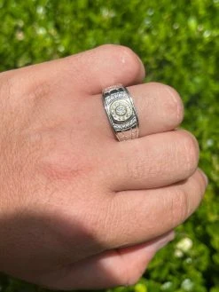 Men's Solid 925 Silver 14k Gold Vermeil Diamond RING Size 7 8 9 10 11 12 13 ICED -Harlem Bling Shop harlembling mens solid 925 silver 14k gold vermeil diamond ring size 7 8 9 10 11 12 13 iced 57868.1664372147