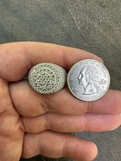 Men's Solid 925 Silver & 14k Gold Plated 2.5ct MOISSANITE Mens Hip Hop Iced Ring -Harlem Bling Shop harlembling mens solid 925 silver and 14k gold plated 2.5ct moissanite mens hip hop iced ring 34861.1683752014