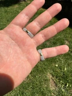 Men's Solid 925 Silver & 14k Gold Plated 2.5ct MOISSANITE Mens Hip Hop Iced Ring -Harlem Bling Shop harlembling mens solid 925 silver and 14k gold plated 2.5ct moissanite mens hip hop iced ring 99172.1683752327