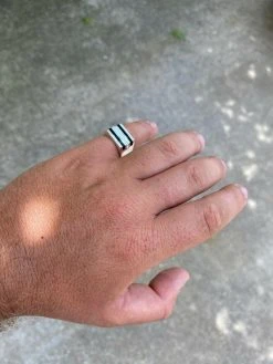 Men's Solid 925 Silver Black Onyx Ring W. Man Made Diamonds Iced Hip Hop Pinky -Harlem Bling Shop harlembling mens solid 925 silver black onyx ring w man made diamonds iced hip hop pinky 46140.1664399746