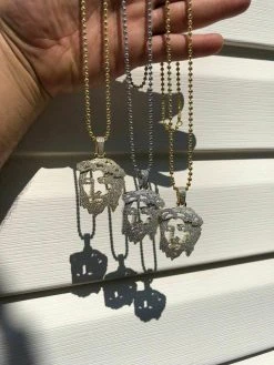 Men's Solid 925 Silver Ghost Cut Out JESUS Piece Diamond 2" BIG SUPER ICED Chain -Harlem Bling Shop harlembling mens solid 925 silver ghost cut out jesus piece diamond 2 big super iced chain 49600.1664375071