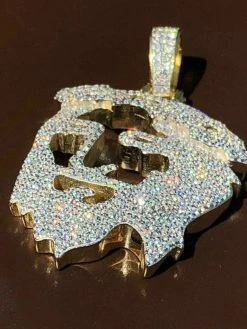 Men's Solid 925 Silver Ghost Cut Out JESUS Piece Diamond 2" BIG SUPER ICED Chain -Harlem Bling Shop harlembling mens solid 925 silver ghost cut out jesus piece diamond 2 big super iced chain 57337.1664377254