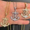 Men's Solid 925 Silver Jesus & Anchor Piece SUPER ICED Diamond 14k Gold Hip Hop 2 Men's Solid 925 Silver Jesus & Anchor Piece SUPER ICED Diamond 14k Gold Hip Hop -Harlem Bling Shop harlembling mens solid 925 silver jesus and anchor piece super iced diamond 14k gold hip hop 99622.1664385038