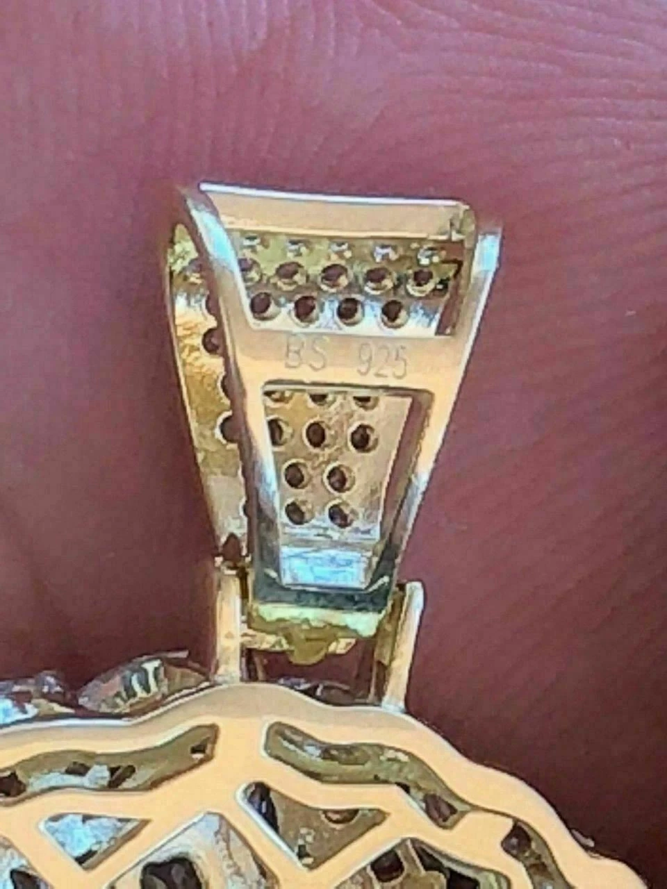 Men's Solid 925 Silver Jesus Piece Pendant FULLY ICED Diamond 14k Gold Bust Down 11 Men's Solid 925 Silver Jesus Piece Pendant FULLY ICED Diamond 14k Gold Bust Down - Image 9